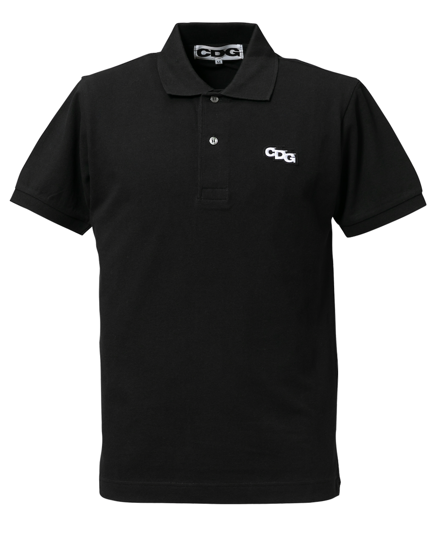 CDG POLO SHIRT / EMBLEM - Black