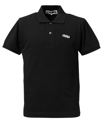 CDG POLO SHIRT / EMBLEM - Black