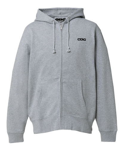 CDG CLASSIC HOODED SWEATSHIRT WITH ZIP - Grey
