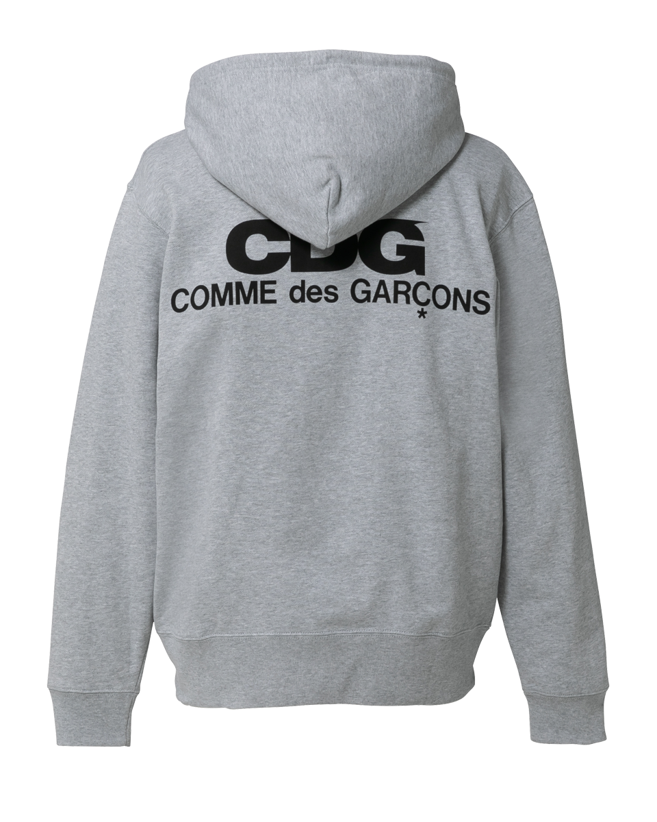 CDG CLASSIC HOODED SWEATSHIRT WITH ZIP