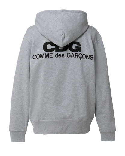 CDG CLASSIC HOODED SWEATSHIRT WITH ZIP