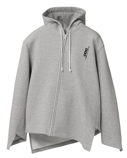 CDG BIAS DESINED SWEATSHIRT WITH ZIP - Grey