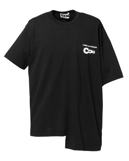 CDG DOCKING T-SHIRT / HALF OVERSIZED - Black