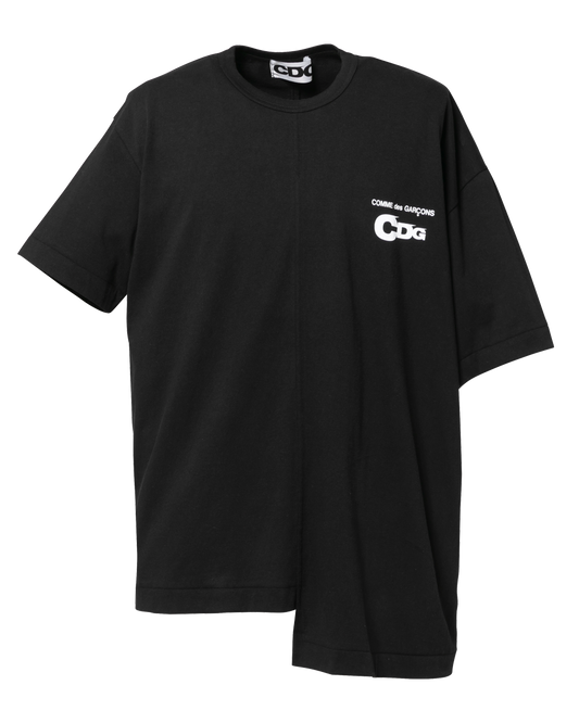 CDG DOCKING T-SHIRT / HALF OVERSIZED - Black