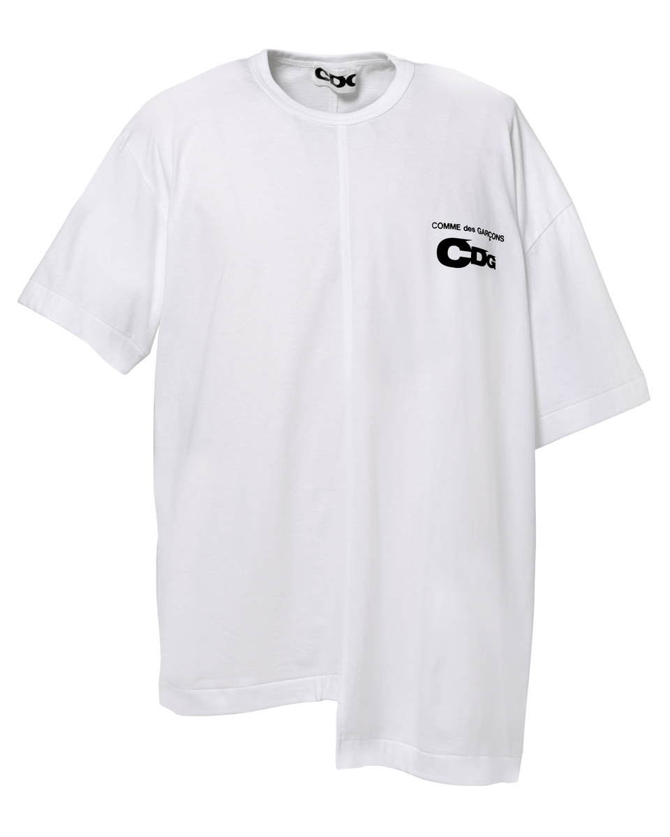 CDG DOCKING T-SHIRT / HALF OVERSIZED - White