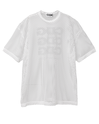 CDG OVERSIZED MESH T-SHIRT - White