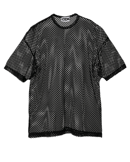 CDG OVERSIZED MESH T-SHIRT - Black