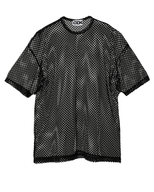 CDG OVERSIZED MESH T-SHIRT - Black