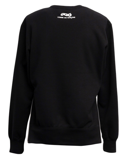 CDG CLASSIC CREW NECK SWEATSHIRT WITH ZIP