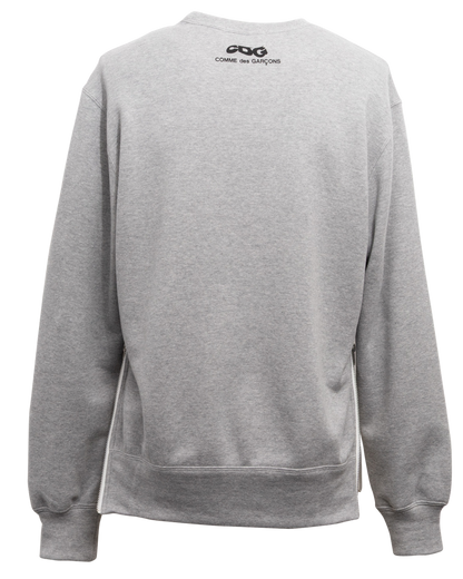 CDG CLASSIC CREW NECK SWEATSHIRT WITH ZIP