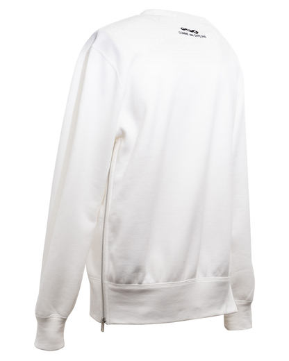 CDG CLASSIC CREW NECK SWEATSHIRT WITH ZIP