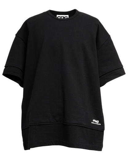 CDG OVERSIZED DOCKING T-SHIRT - Black x Black