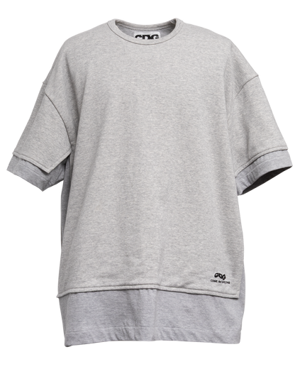 CDG OVERSIZED DOCKING T-SHIRT - Grey x Grey