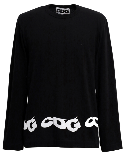 CDG CLASSIC LONG SLEEVED T-SHIRT5 / CDG COMME des GARÇONS - Black