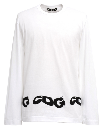 CDG CLASSIC LONG SLEEVED T-SHIRT5 / CDG COMME des GARÇONS - White