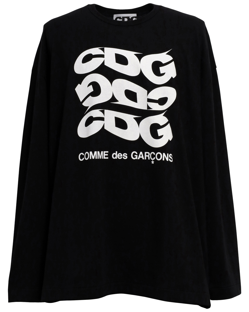 CDG OVERSIZED LONG SLEEVED T-SHIRT2 / CDG COMME des GARÇONS - Black