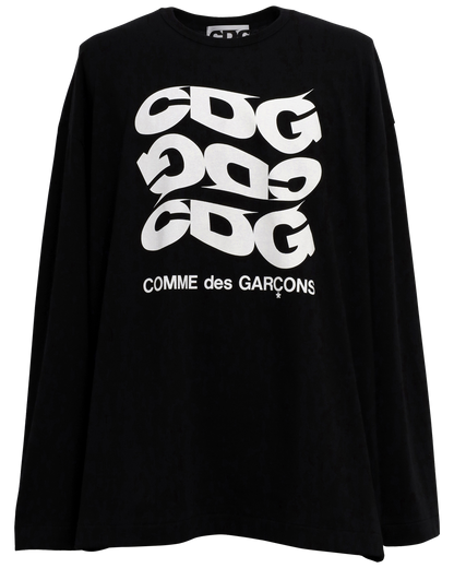 CDG OVERSIZED LONG SLEEVED T-SHIRT2 / CDG COMME des GARÇONS - Black