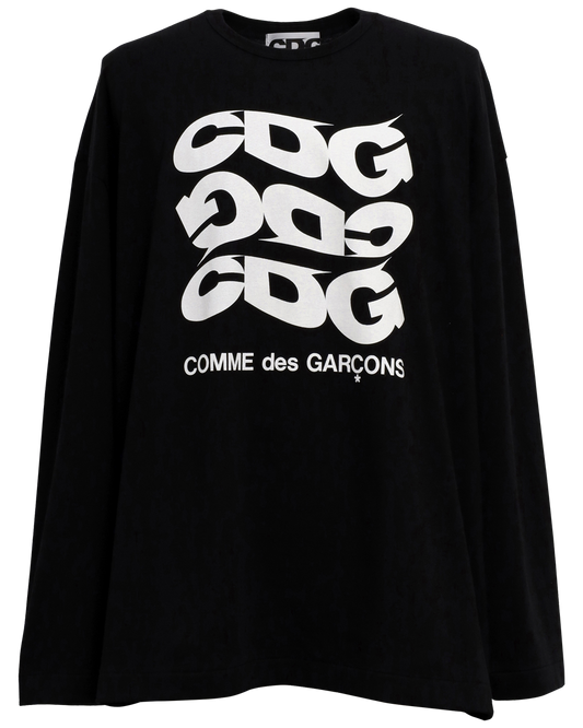 CDG OVERSIZED LONG SLEEVED T-SHIRT2 / CDG COMME des GARÇONS - Black