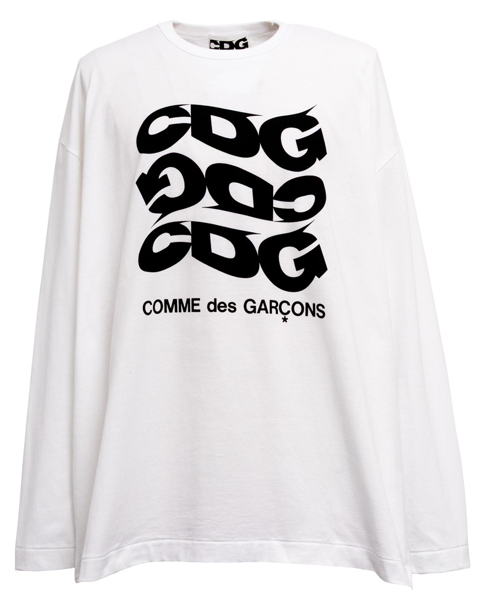 CDG OVERSIZED LONG SLEEVED T-SHIRT2 / CDG COMME des GARÇONS - White