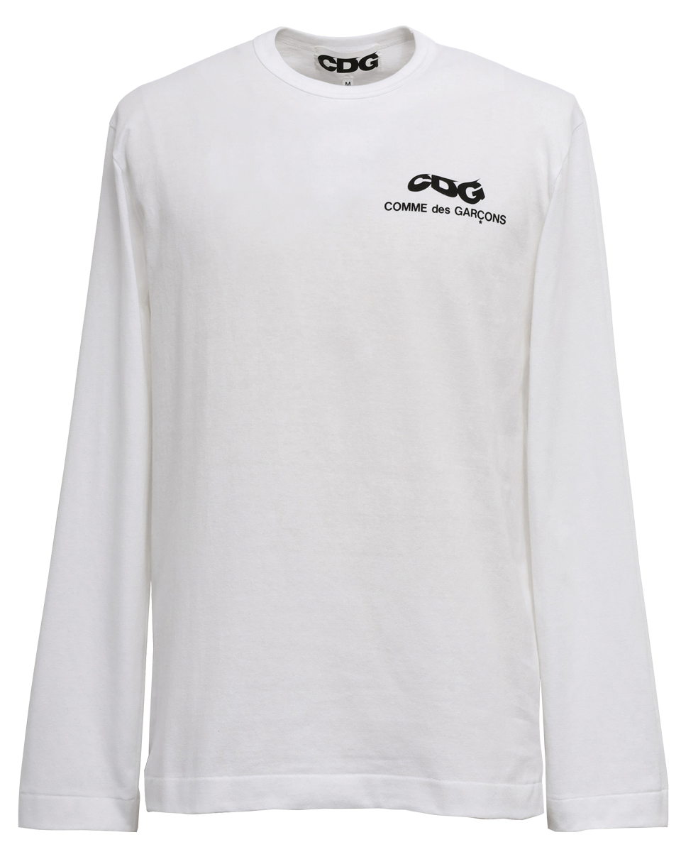 CDG CLASSIC LONG SLEEVED T-SHIRT6 / CDG COMME des GARÇONS SMALL LOGO - White