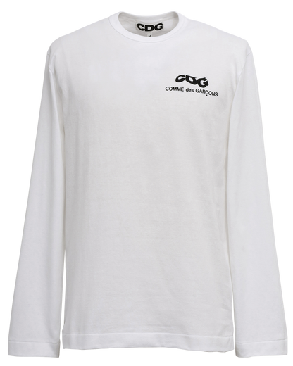 CDG CLASSIC LONG SLEEVED T-SHIRT6 / CDG COMME des GARÇONS SMALL LOGO - White