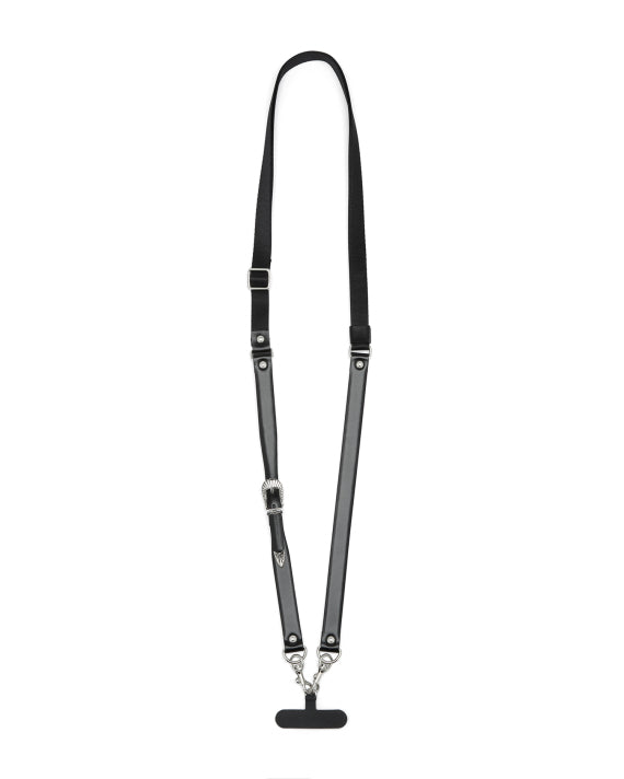 Toga Too Leather Nylon Phone Strap - MOODY ORANGES