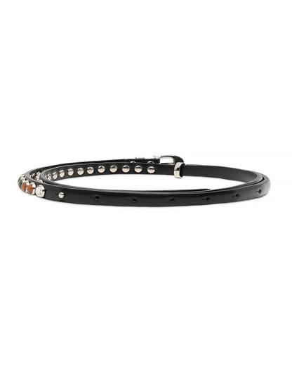 Toga Too Embellished Stone Leather Belt