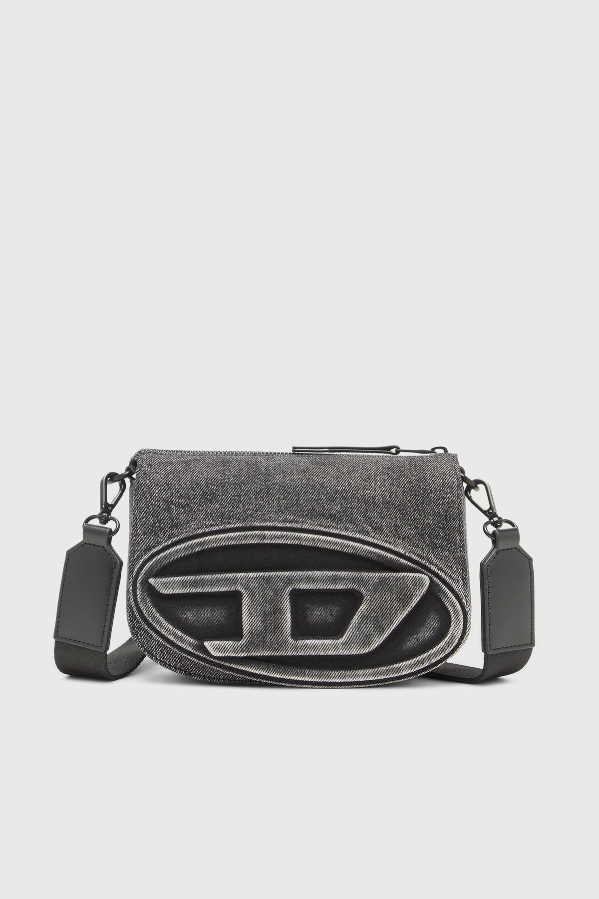 DIESEL 1DR Camera - 灰黑水洗牛仔布 - 產品正面圖