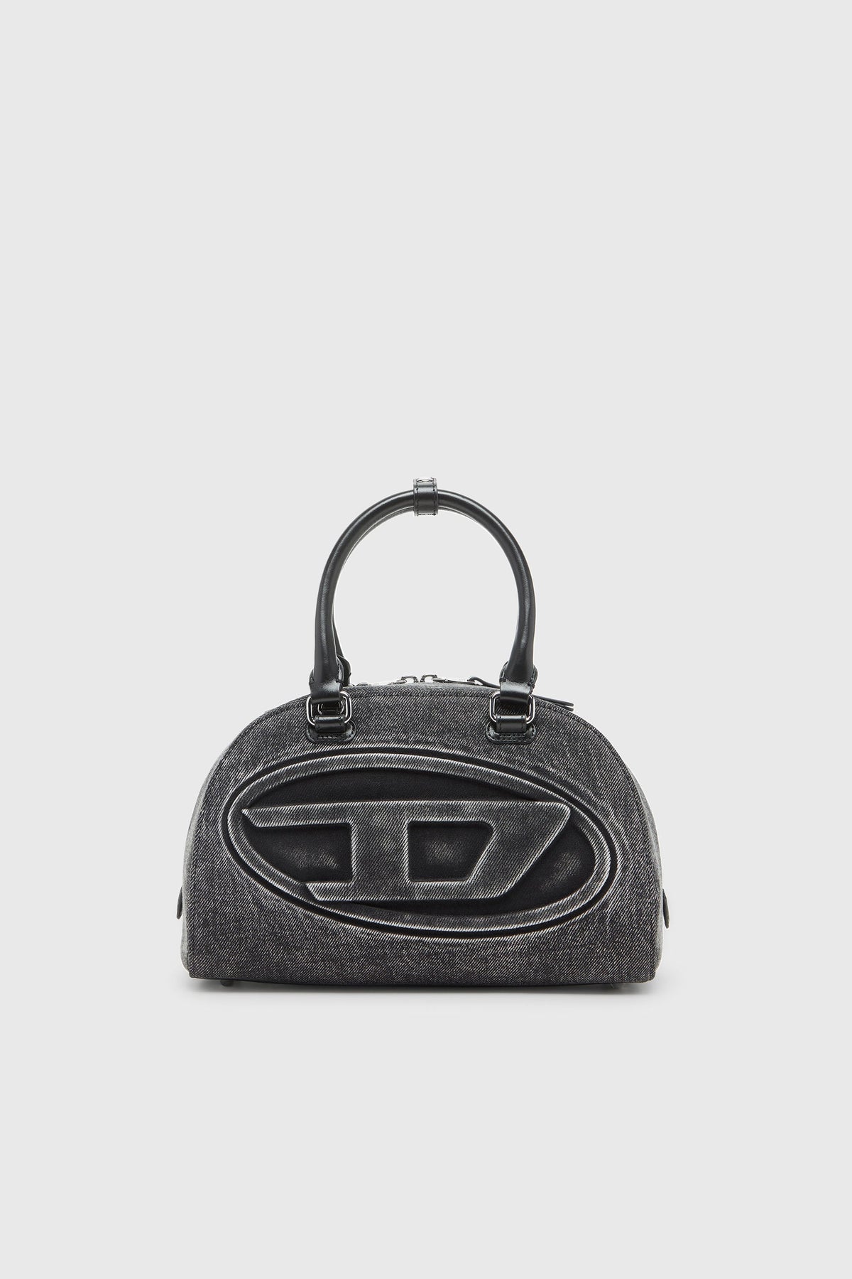 DIESEL 1DR Dome Top Handle - 灰黑水洗牛仔布 - 產品正面圖