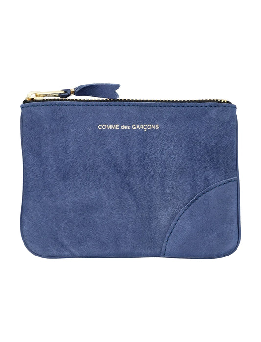 Comme des Garçons Wallet Blue Washed zip wallet