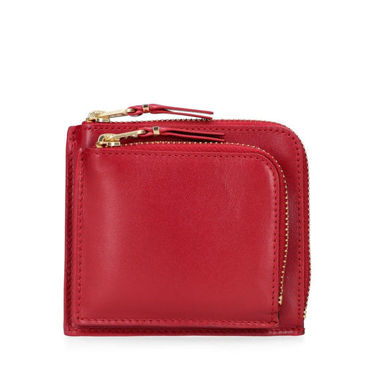 Comme des Garçons Wallet Red Outside pocket zip wallet - MOODY ORANGES