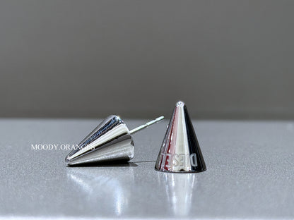 Diesel Cone Brass Stud Earrings