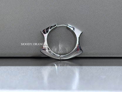 Diesel Stainless Steel Hoop Earring