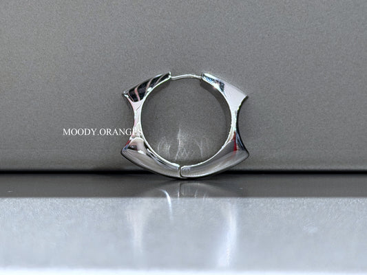 Diesel Stainless Steel Hoop Earring