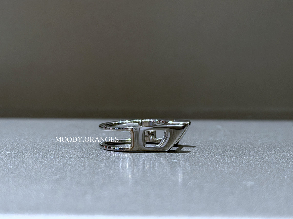 Diesel Stainless Steel Hoop Earring