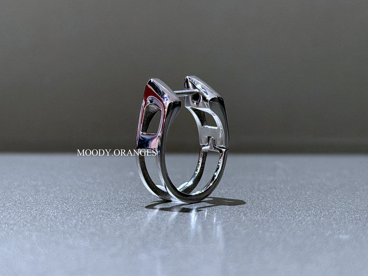 Diesel Stainless Steel Hoop Earring
