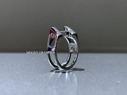 Diesel Stainless Steel Hoop Earring