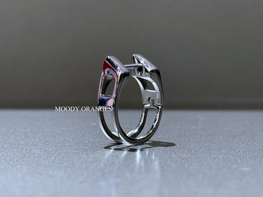 Diesel Stainless Steel Hoop Earring - MOODY ORANGES