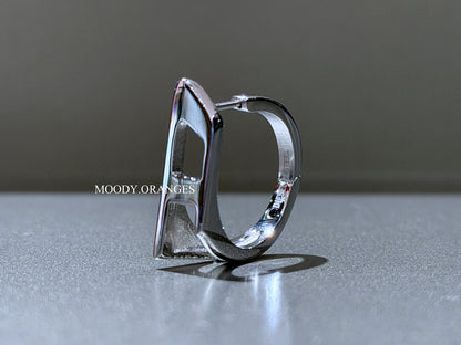 Diesel Stainless Steel Hoop Earring