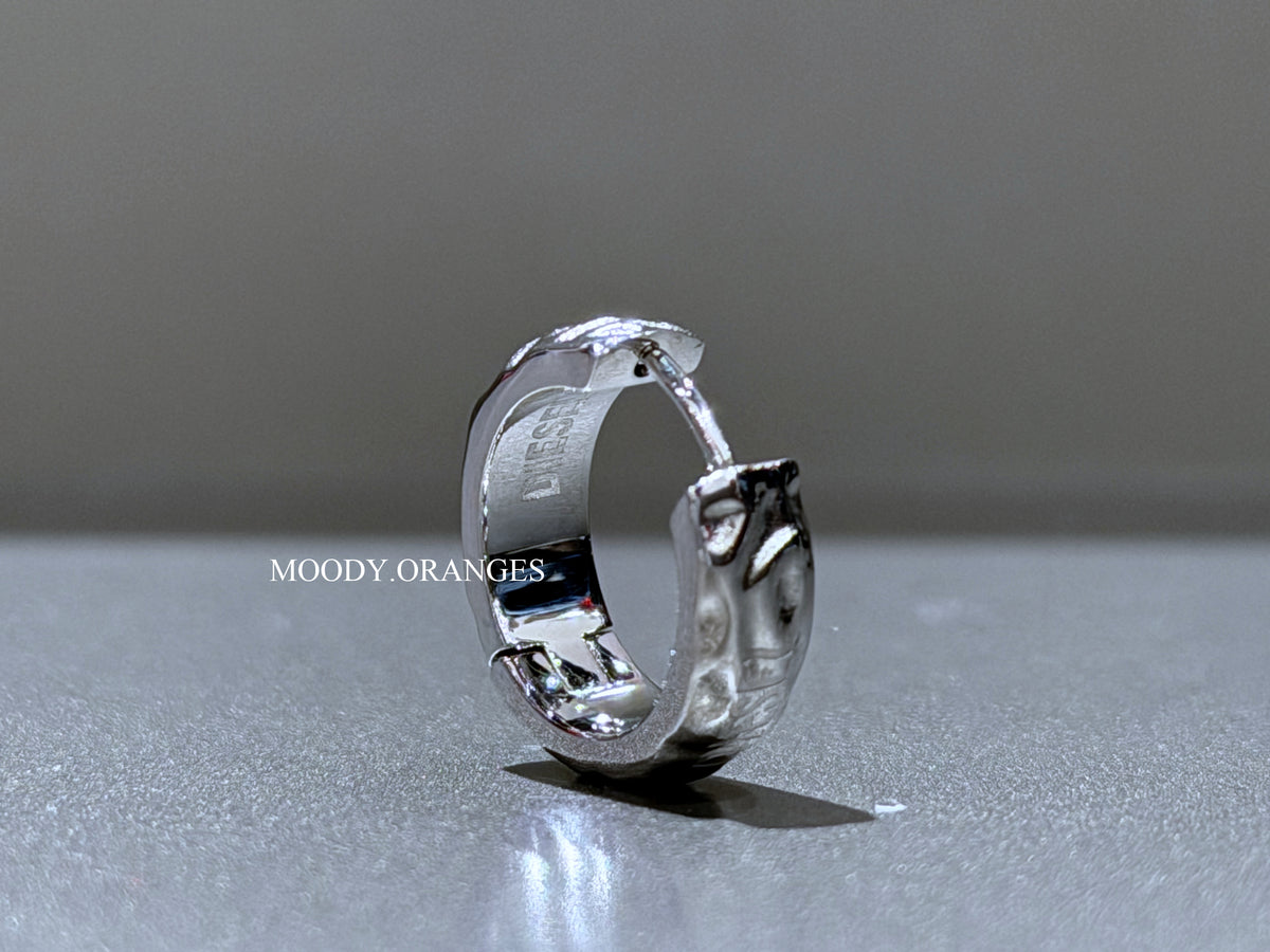 Diesel Stainless Steel Hoop Earring