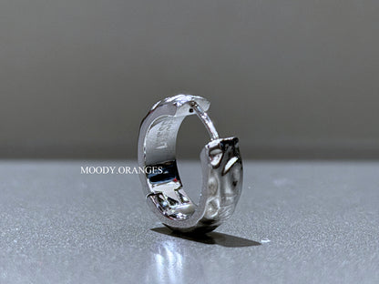 Diesel Stainless Steel Hoop Earring