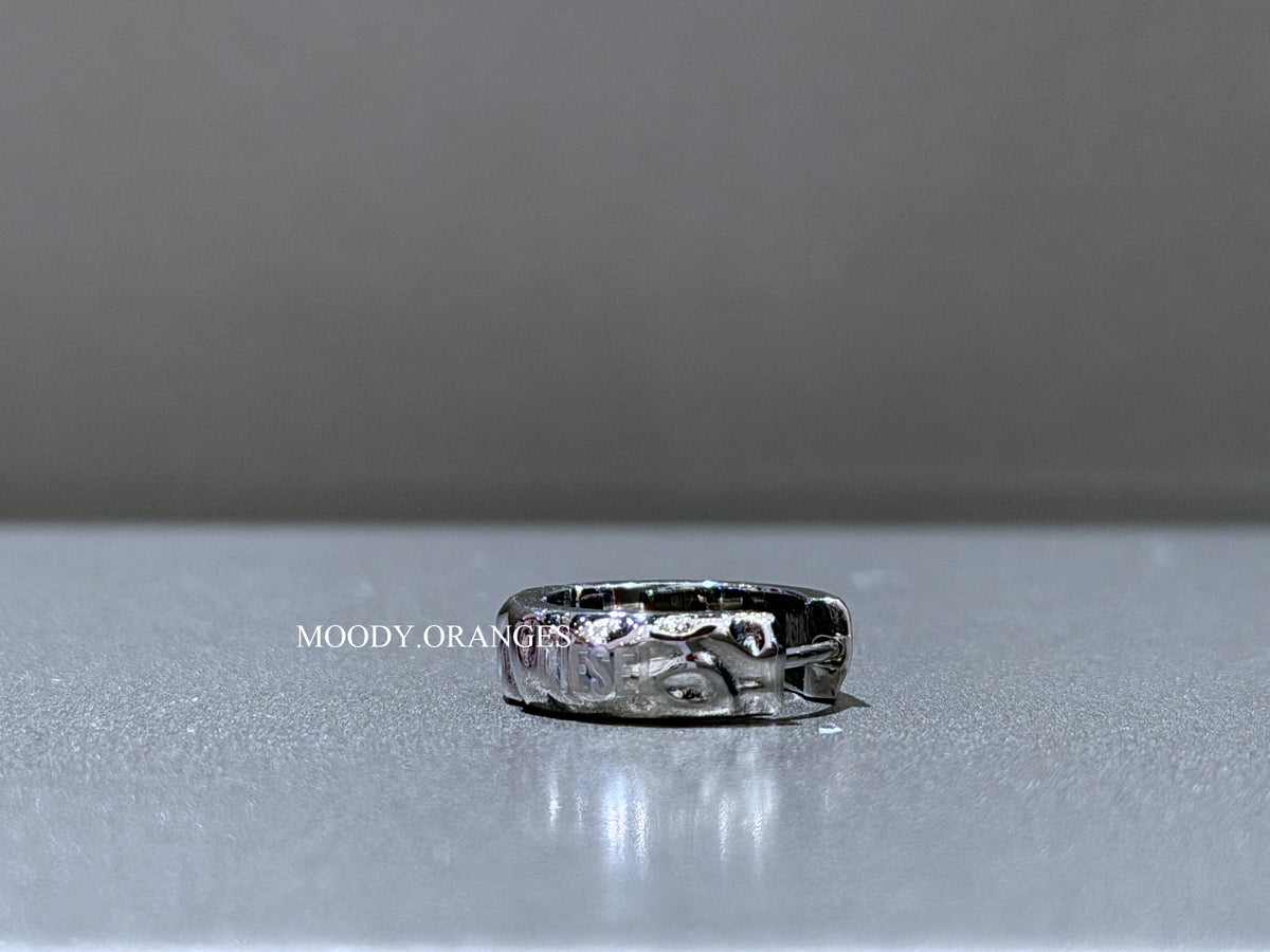 Diesel Stainless Steel Hoop Earring
