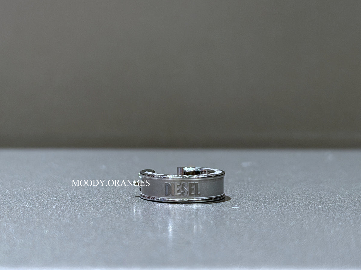 Diesel Stainless Steel Hoop Earring