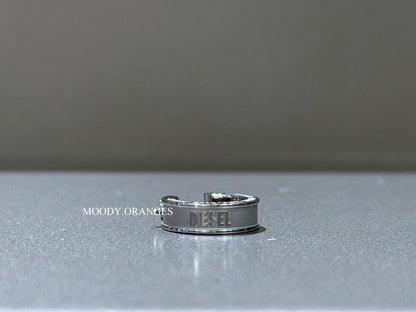 Diesel Stainless Steel Hoop Earring