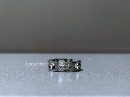 Diesel Stainless Steel Hoop Earring