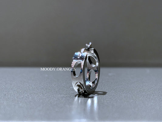 Diesel Stainless Steel Hoop Earring - MOODY ORANGES