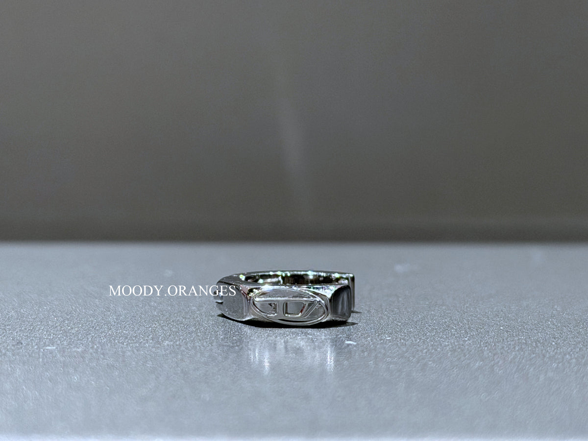Diesel Stainless Steel Single Hoop Earring