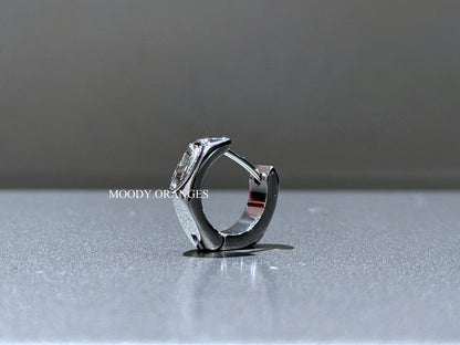 Diesel Stainless Steel Single Hoop Earring