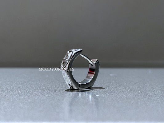 Diesel Stainless Steel Single Hoop Earring - MOODY ORANGES