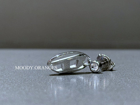 Diesel Stainless Steel Drop Earring - MOODY ORANGES